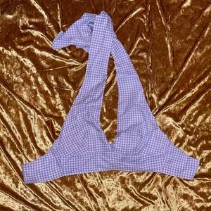 Cider Purple Plaid Halter Top